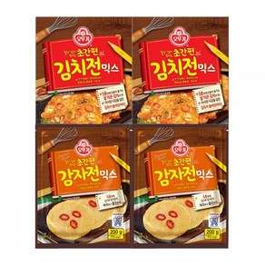 오뚜기 초간편 김치전믹스 320g 2개+감자전믹스 200g 2개, 감자전믹스 200g 4개