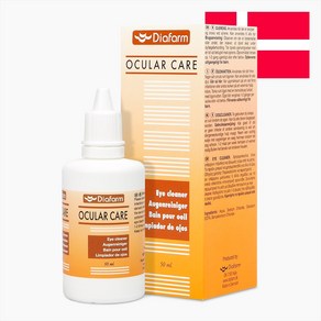 눈 눈가세정 / 디아팜 아이클리너 50ml 반려동물 눈건강 눈물자국세정 (31% 유통기한 25/9월까지), 1개