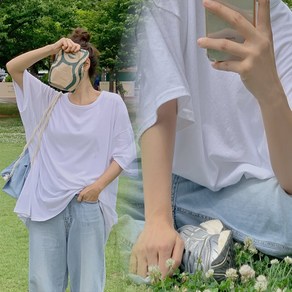 핫핑 [여리여리핏/베이직] 여리여리핏2 루즈핏반팔티셔츠