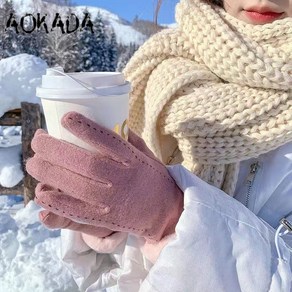 AOKADA 여성 장갑 가을 겨울 캐시미어장갑 스마트폰터치장갑 방한용