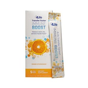 4Life Immune Boost - Wide Spectum Immune Defense Tansfe Facto zinc and Vitamin C - 5 Powde Pa, 1개, 35.5g