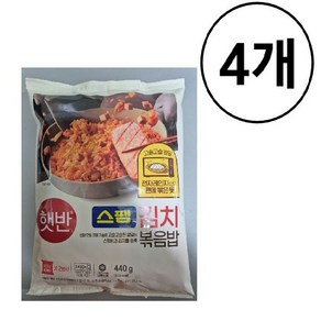 햇반쿡반)스팸김치볶음밥, 4개, 440g, 4개