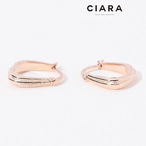 CIARA 14K Saviano 클램라인 원터치 귀걸이(GoldPlated)