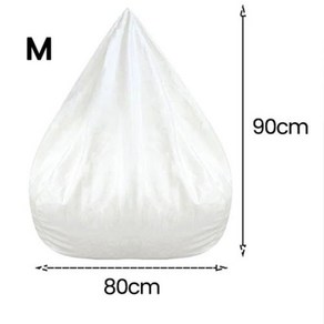1인용빈백 빈백소파 충전재 없는 교체 내부 탈착식 세탁 가능 레이지 라이너 빈 백 거실 의자 푸프 퍼프, 5) 1pc  80x90cm