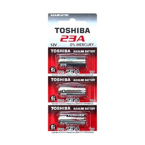 도시바 23A 12V 알카라인 배터리 건전지 3알/TOSHIBA