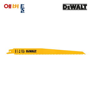 디월트 DW4803 DWAR956 일반 컷쏘날 목박힌 목재 9인치 6TPI 낱개, 1개