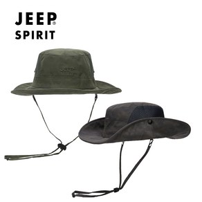 웹도매 JEEP SPIRIT 지프 스피릿 등산 레저 낚시 캠핑 사파리 모자 CA0358, 올리브그린