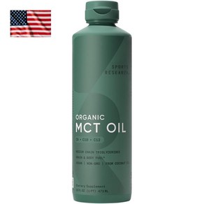 Spots Reseach MCT Oil 스포츠리서치 엠씨티 오일 액상 473ml 코코넛 C8 C10 C12, 1개, 0.473l