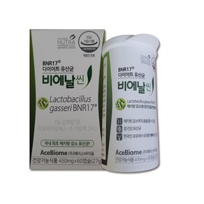 다이어트 유산균 비에날씬 450mg x 60캡슐 x 1개, 60정