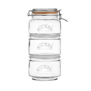 KILNER 킬너 스태커블 글래스 자 3개입, 3개