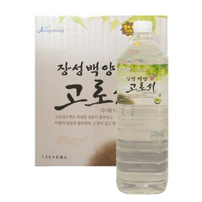 장성 백양 고로쇠 1.5리터 x 6병 /장성고로쇠/고로쇠수액, 1세트, 1.5L