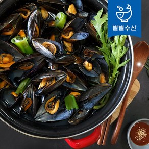 국내산 통영 자숙 피홍합 1kg 냉동 홍합 (손질 세척), 1개