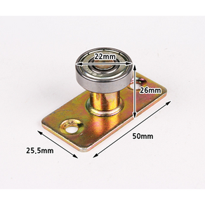 베어링 하부촉 하부가이드 슬라이딩 도어 미닫이문 부속 하부로라 하부베어링로라, 1개