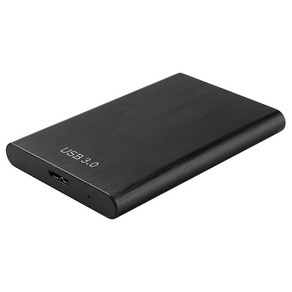 외장hdd 휴대용 외장 하드 드라이브 박스 노트북용 솔리드 스테이트 케이스 1TB USB3 0 고속 2 5 인치 HDD, black Case