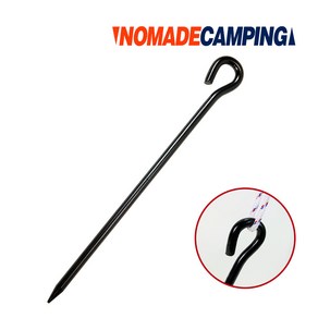 노마드 캠핑 휴대용 스틸 텐트팩 (30cm)블랙 N-7406, 1개