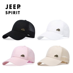 웹도매 JEEP SPIRIT 지프 스피릿 매쉬 볼캡 CA0388, 아이보리, 1개