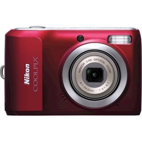 니콘 Coolpix L20 10MP 디지털 카메라 3.6 광학 줌 및 3인치 LCD (Deep Red)