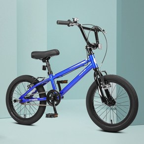 BMX 비엠엑스 자전거 묘기자전거 20인치 스포츠자전거 고급 입문자 브랜드 산악 학생, 16인치, 푸른, 1개