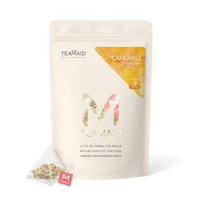 [하앤유]티메이드 달콤하고 기분좋은 캐모마일 노카페인 삼각티백, 1개, 25개입, 1.4g, 1.4g