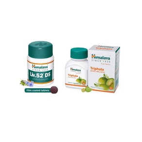 Himalaya Combo Pack of Liv. 52 DS Tablet (60) & Tiphala Tablet (60), 1개, 60정