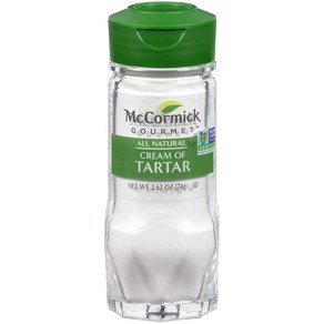 McCormick Gourmet All Natural Cream Of Tartar 2.62 oz McCormick Gourmet 올 내추럴 타르타르 크림 2.62온스