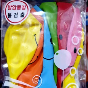 아주문구 스마일풍선 랜덤, 1봉, 12인치 지름30cm 100개입