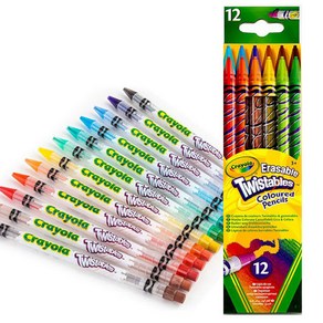 Crayola 크레욜라 지워지는 트위스트 색연필 12색