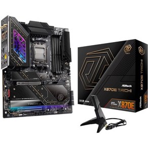 ASRock 애즈락 X870 Po RS AMD Ryzen 라이젠 소켓 AM5 ATX 마더보드 DDR5 DIMM 8000MHz 256GB PCIe Gen5 SATA3 6.0Gb, 1개