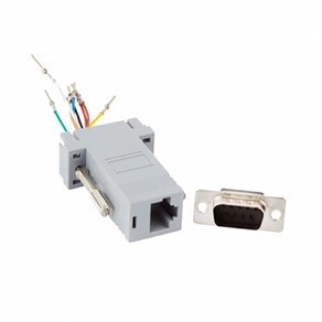 LANSTAR LS-PASS-DB9M RJ45 to DB9 패시브 변환젠더/기타-기타 변환젠더, 선택없음, 1개