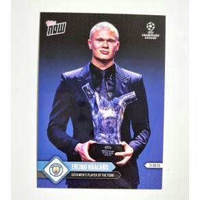 엘링 홀란드 2023 TOPPS NOW Eling Haaland UCL UEFA Men's Playe of the Yea 축구 카드