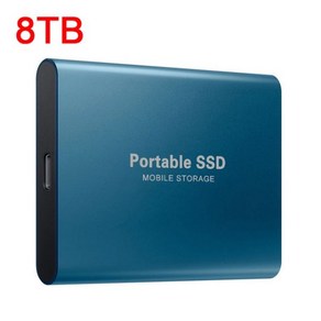 오리지널 1TB M.2 SSD 500GB 2TB 4TB 타입-C 하드 드라이브 외장형 Usb 3.1 8TB 노트북 용 모바일 솔리드 스테이트 디스크, Blue 8TB