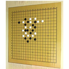 자석 바둑판 강의용 자석스티커 장기게임 수업 대국, 60x60 cm 13방향 소프트 바둑판, 1개