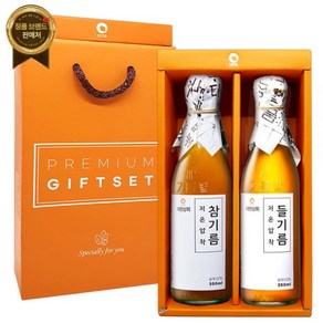 50년전통 대현상회 저온압착 참기름 들기름 선물세트 350ml x 2병 [원산지:중국], 06.생들기름 생참기름 350mlx2병선물세트, 2개