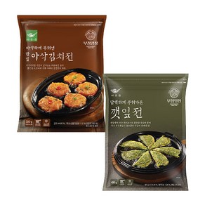 사옹원 아삭김치전 + 사옹원 깻잎전, 2개, 300g