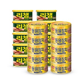 동원 캔 혼합 라이트스탠다드 참치 150gx10캔 리챔 200gx10캔 튜나 혼합 동원 참치 캔 2종 라이트, 150g, 1개, 상세페이지 참조