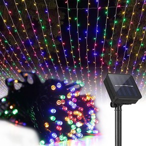 KELAKE 태양광 정원등 LED 트리등 아웃도어 방수 22m 200Led, 컬러 조명