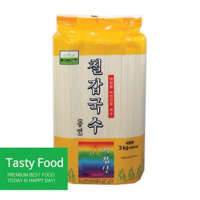 (무)칠갑농산 중면국수(실온 3kg, 1개