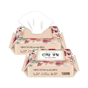 도톰하고 부드러운 wet wipes 물티슈 E로운 생활 물티슈100매*10개, 10개, 100개입