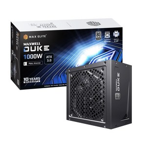 맥스엘리트 MAXWELL DUKE 1000W 80PLUS PLATINUM 풀모듈러 ATX 3.0 파워 (ATX/1000W)