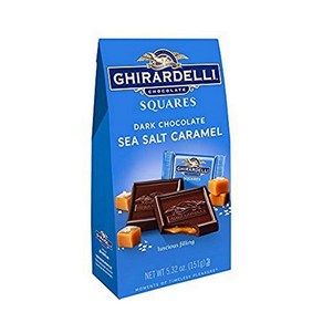 Ghiadelli Chocolate Company Dak and Caamel Sea Ghiadelli Chocolate Company 다크 앤 카라멜 바다 소금 초콜릿, 150g, 1개