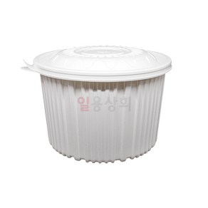 [ILYONG] 탕용기 JH 240파이 특대 4200ml 50세트 PP 백색, 50개, 1세트