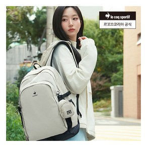 [르꼬끄 공식] (25L) LE SAC 백팩 (QQ123ABP13), 컬러:BLK0_BLACK / 사이즈:00F, 상세 설명 참조