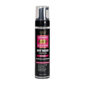 EBIN NEW YORK Wonde Wig Solution 드라이 워시 포밍 모이스처 - 236ml(8온스)  자연스러운 볼륨을 더하고 캐스터 오일로 머리카락을 풀고 보호하며, 1개