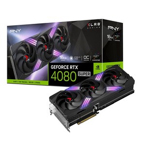 PNY GeFoce RTX 4080 슈퍼 16GB XLR8 게이밍 Veto 에픽 X RGB OC 트리플 팬 그래픽 카드 DLSS 3 ARGB 256비트 PCIe 4 0 GDDR, LED OC