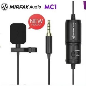 MIRFAK MC 오디오 전문 유선 라발리에 마이크, 1개