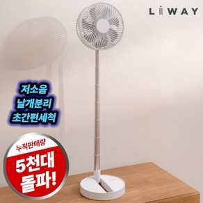 리웨이 무선 접이식 선풍기 휴대용 폴딩팬, 리웨이 접이식선풍기