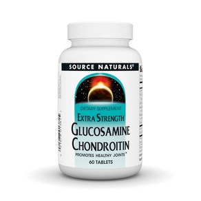 Souce Natuals Glucosamine Chondoitin Exta Stength Souce Natuals 글루코사민 콘드로이틴 엑스트라 스트렝스 정제 240, 1개, 120정