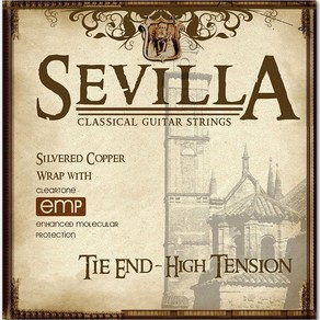 Everly - Sevilla Classic Guitar Strings / Tie End-High Tension (8450)