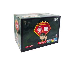 인라이프 대용량 포켓용 핫팩 150g x 30개 손난로 군용핫팩