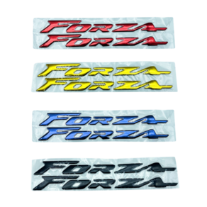 포르자 로고 스티커 FORZA 데칼 엠블럼 튜닝스티커, 레드, 1개